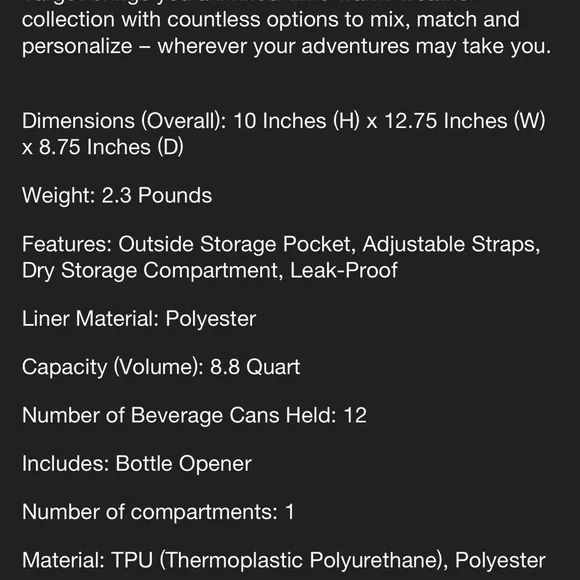 HP Stoney Clover Lane Soft Sided Cooler - Picture 15 of 16